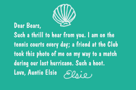 the inside of Elsie's card