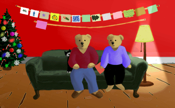 the Bear family living room on December 15