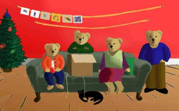 the Bear family living room on December 7